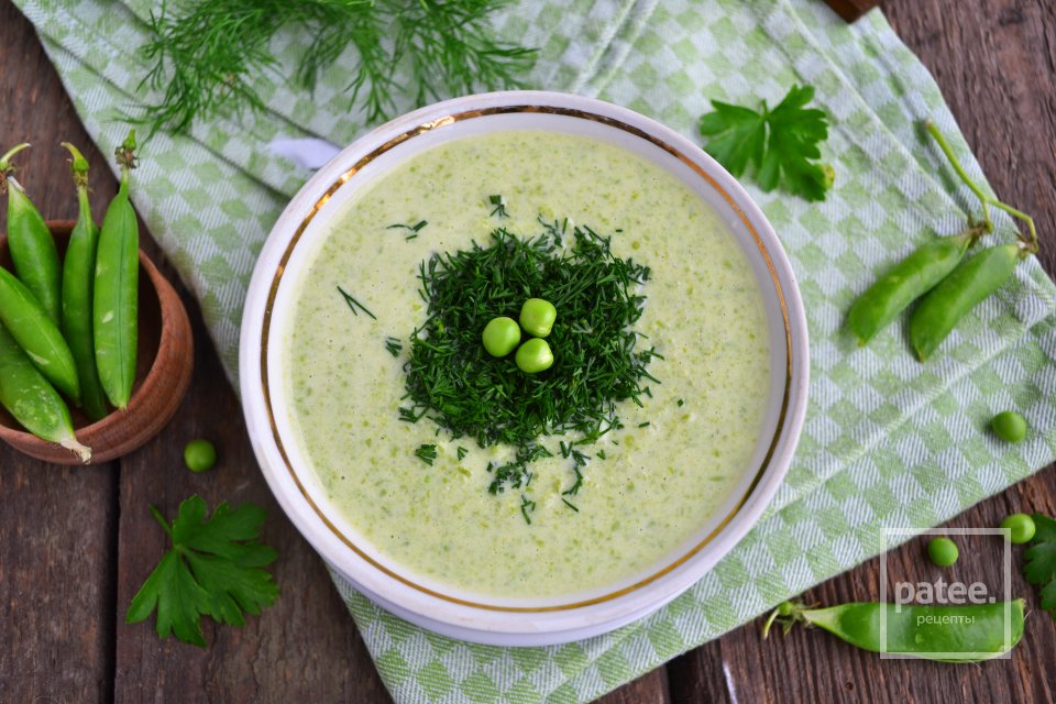 Сливочный суп-пюре из зеленого горошка - Шаг 14