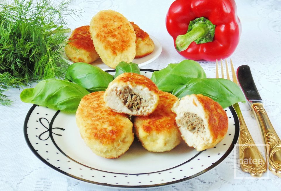 Куриные зразы с печенью - Шаг 18