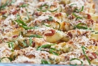 Ракушки, фаршированные шпинатом и сыром🍴