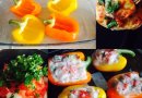 Фаршированный перец с кусочками куриного филе