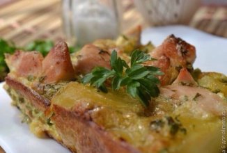 Картофельная запеканка с курицей🐓