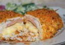 Шницель из куриной грудки "Кордон блю"