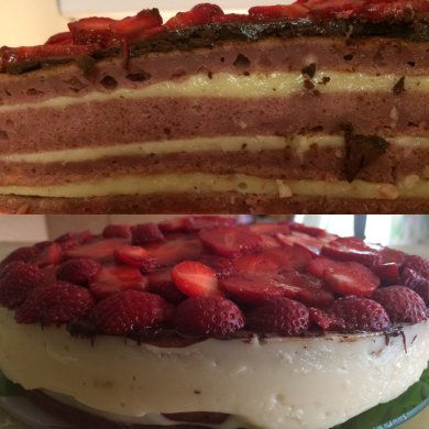 Торт с желе "Клубничная страсть" - Шаг 5