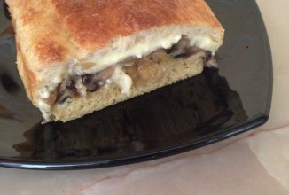 ПП пирог с грибами и сыром