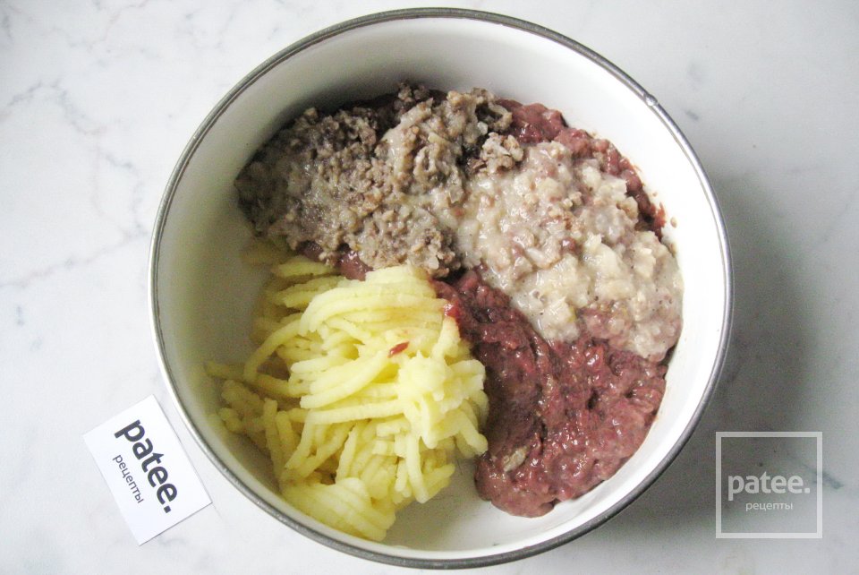 Котлеты из говяжьей печени с картофелем и грибами - Шаг 5