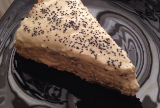 ПП маковый торт с лимонным кремом