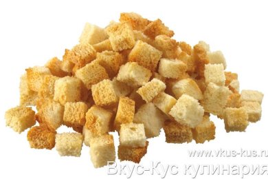 Сухарный Салат - приготовление
