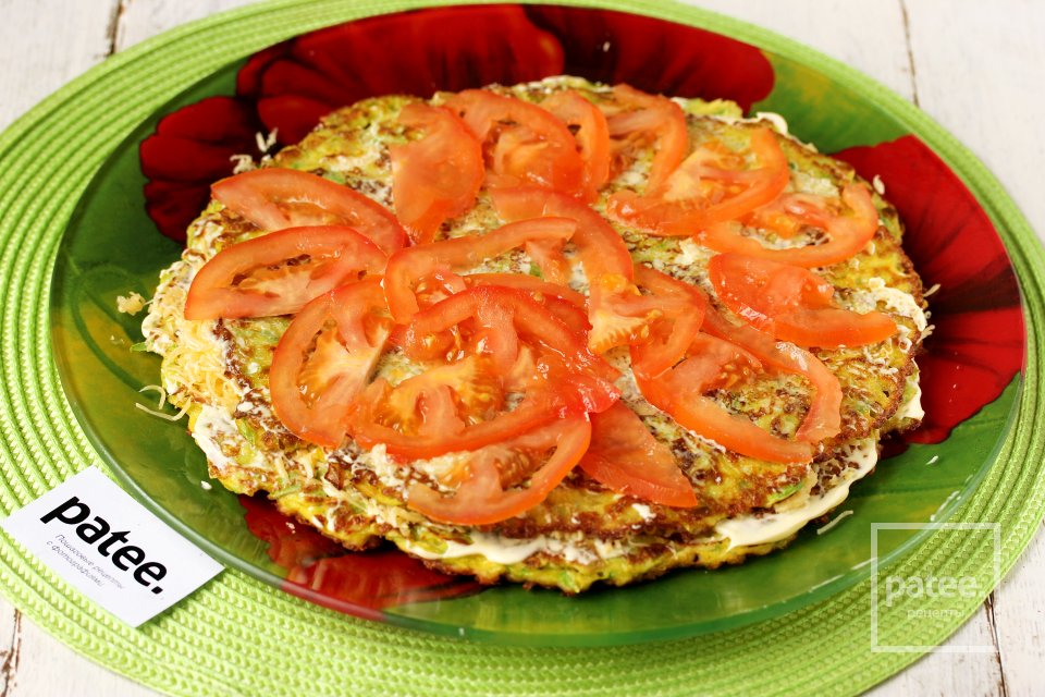 Кабачковый торт с сыром и помидорами - Шаг 12