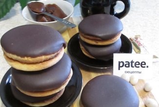 Пирожное песочное, глазированное шоколадной помадкой