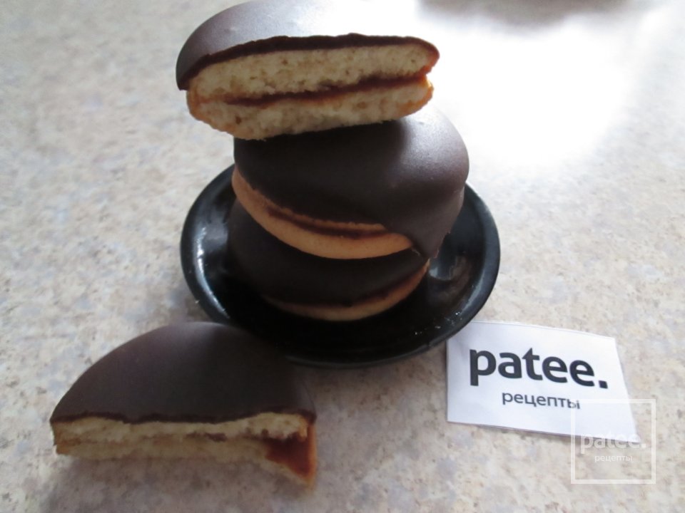 Пирожное песочное, глазированное шоколадной помадкой - Шаг 18