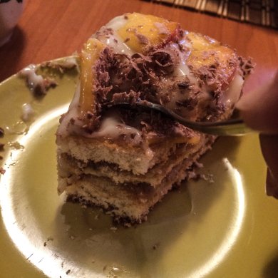 Бисквитный торт с заваренным кремом - Шаг 2