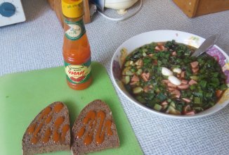 Простая бюджетная окрошка