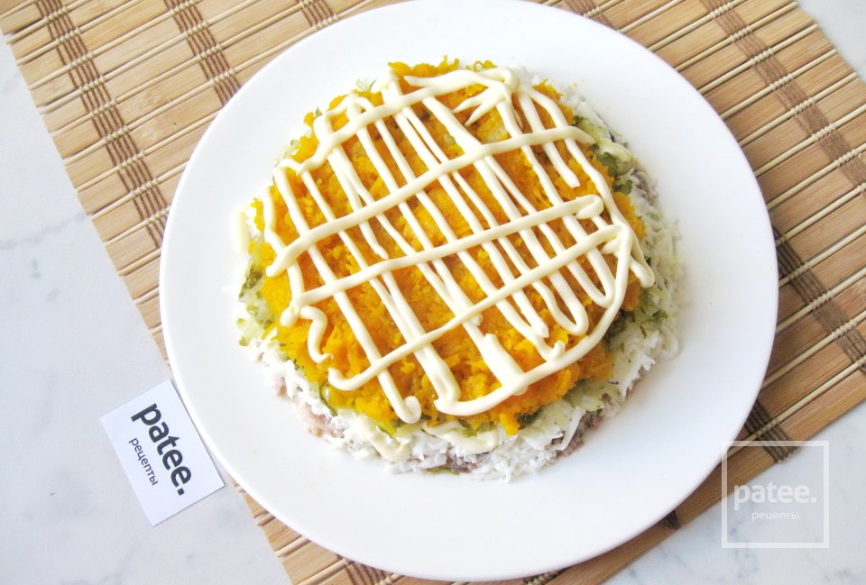 Салат Подсолнух с сардиной - Шаг 8