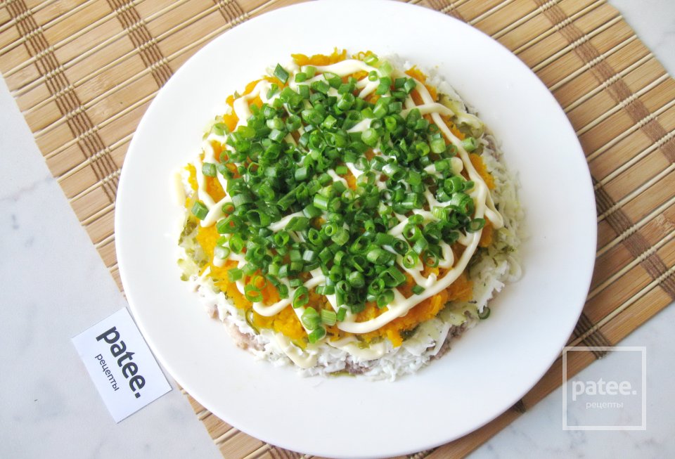 Салат Подсолнух с сардиной - Шаг 9