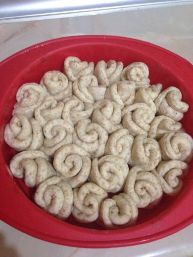 Отрубной хлеб в виде розочек - Шаг 6