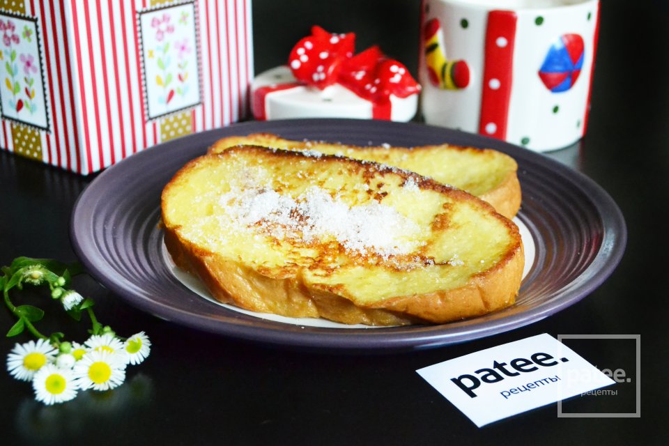 Сладкие гренки с яйцом и молоком - Шаг 9