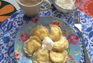 Вареники с адыгейским сыром