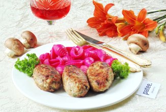 Котлеты с грибами и Адыгейским сыром