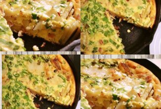 ФРИТТАТА С КАРТОФЕЛЕМ И ВЕТЧИНОЙ🍴