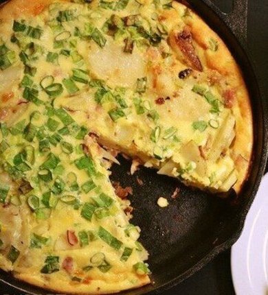 ФРИТТАТА С КАРТОФЕЛЕМ И ВЕТЧИНОЙ🍴 - Шаг 7