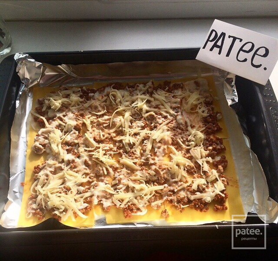 Лазанья с фаршем и соусом бешамель - Шаг 6