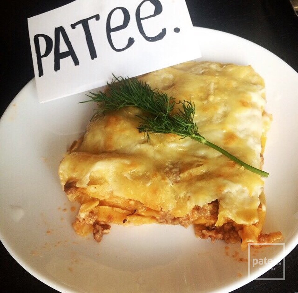 Лазанья с фаршем и соусом бешамель - Шаг 8