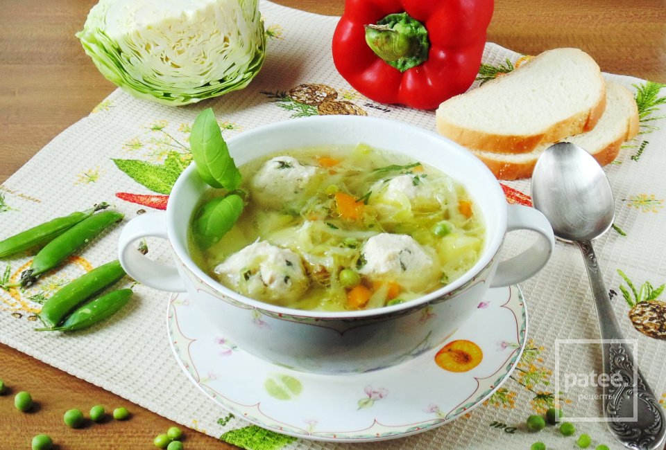 Суп с фрикадельками и молодой капустой - Шаг 18