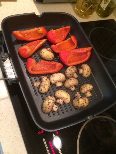 Овощи на сковородке гриль - Шаг 2