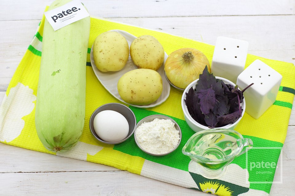 Драники с картофелем и кабачками - Шаг 1