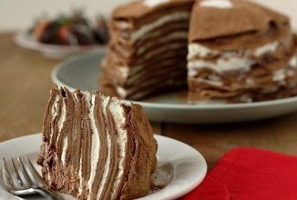 Блинный шоколадный торт