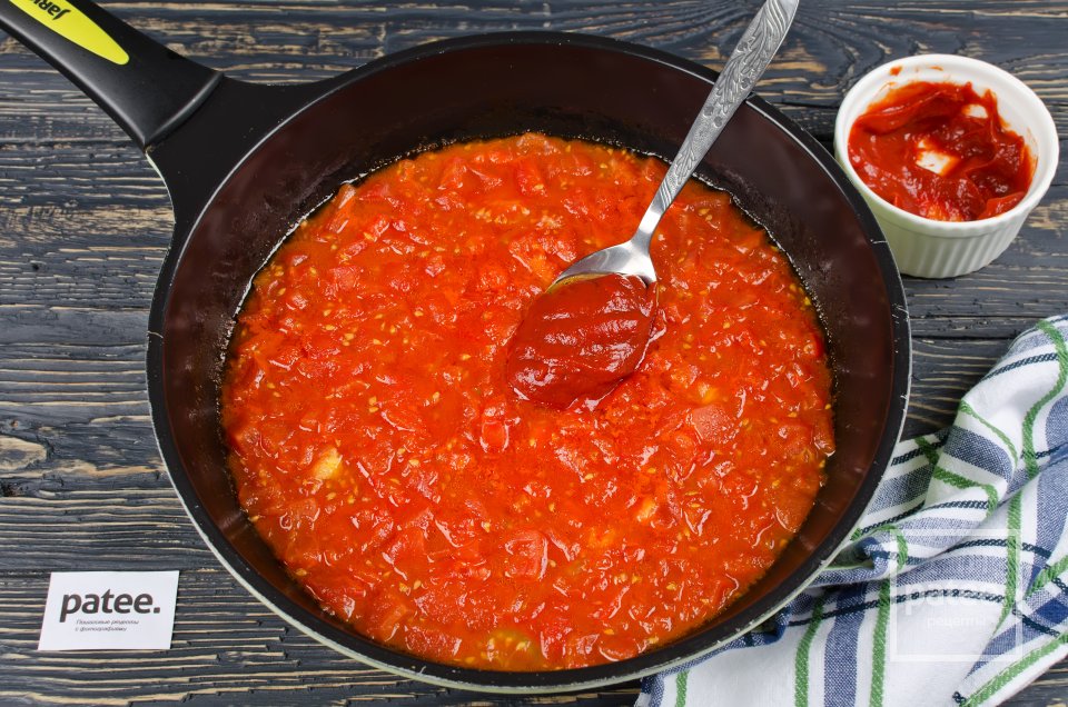 Рагу из стручковой фасоли в томатном соусе - Шаг 6