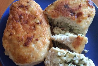 Куриные зразы с яйцом и зеленью