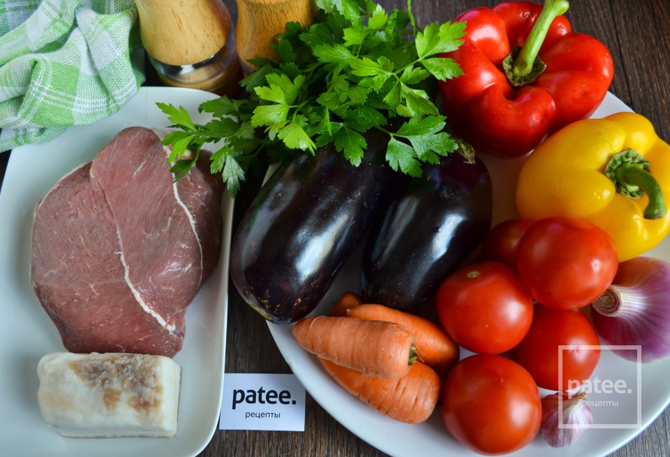 Овощное рагу с говядиной в мультиварке - Шаг 1