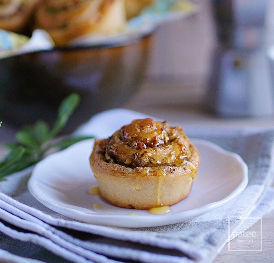 Булочки-улитки с фисташками - Шаг 3