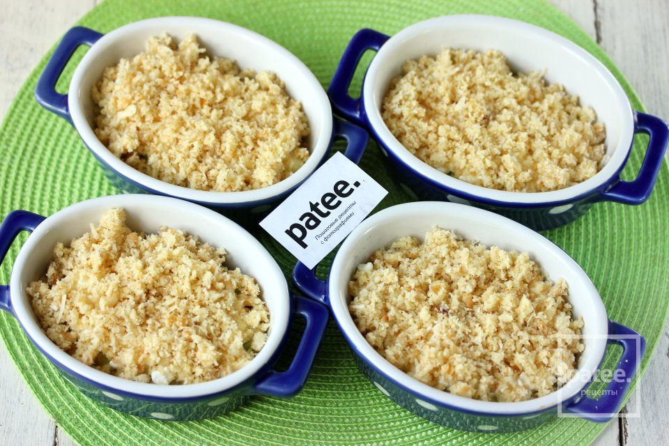 Крамбл из кабачков с творогом и пармезаном - Шаг 12