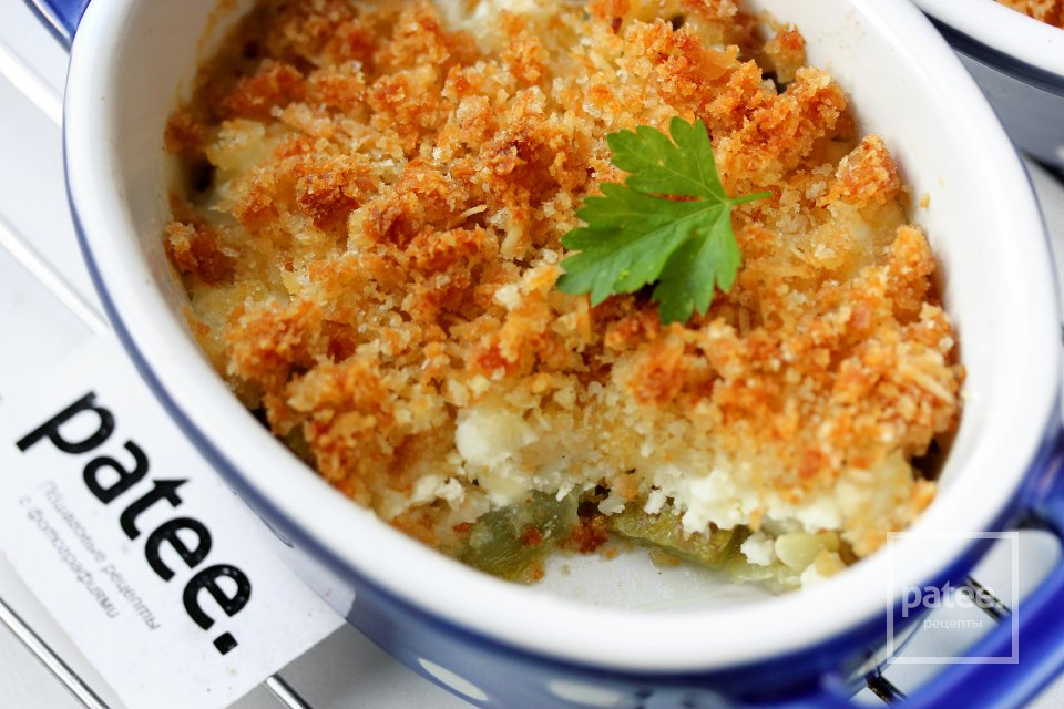 Крамбл из кабачков с творогом и пармезаном - Шаг 14