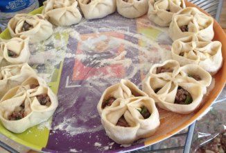 Манты "быстрые" на сковороде