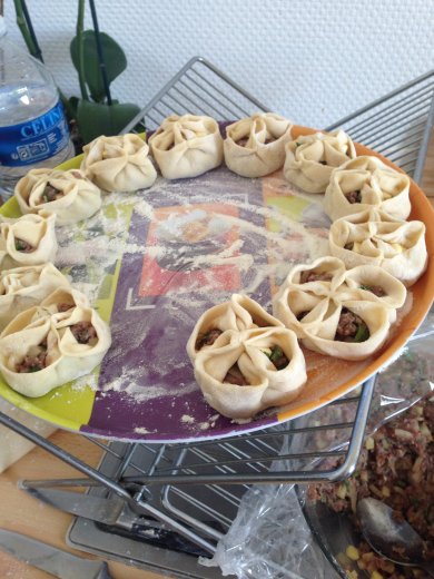 Манты "быстрые" на сковороде - Шаг 3