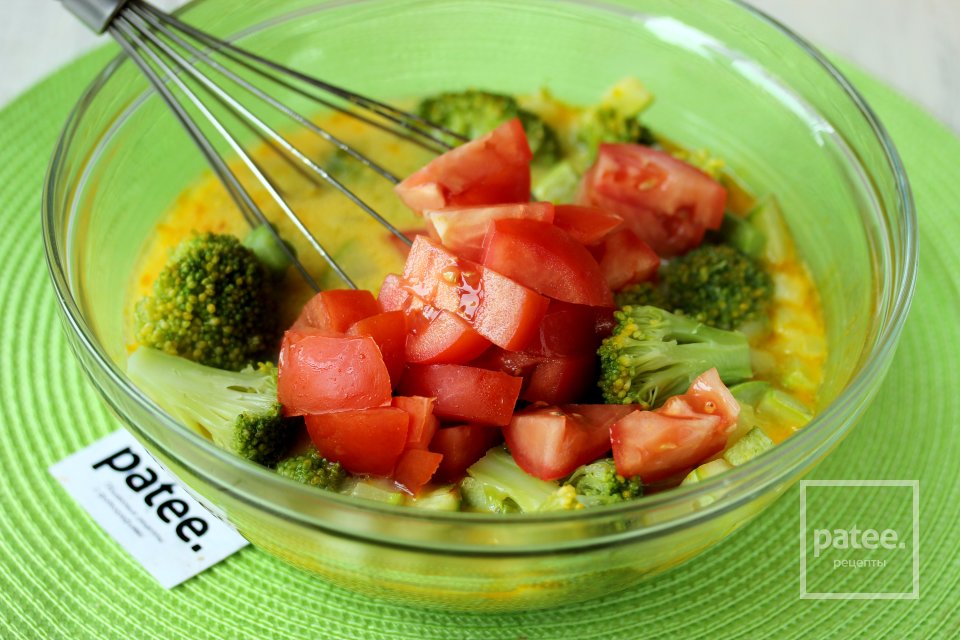 Овощи, запечённые в омлете - Шаг 9