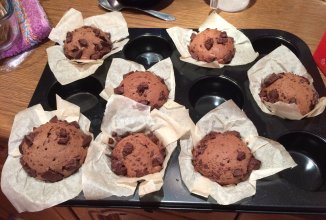 Шоколадные кексики