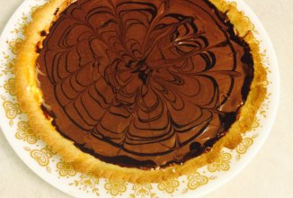 Шоколадный тарт с апельсиновой прослойкой 🍰