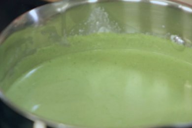 Панна-котта из щавеля - приготовление