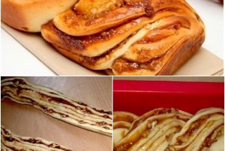 Кранц с вареной сгущенкой и грецкими орехами