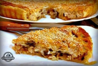ПИРОГ С КУРИЦЕЙ И ГРИБАМИ