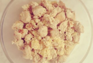 Гарнир из курицы с сыром