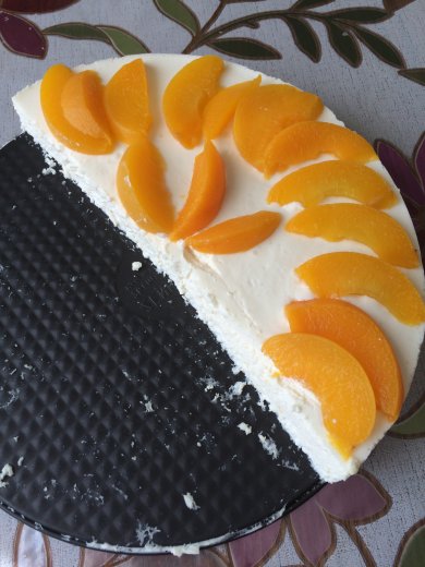 Мусс творожный со сливками и персиками. - Шаг 1