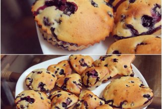 Маффины с черникой