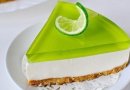 Желейный торт без выпечки с лаймовым вкусом