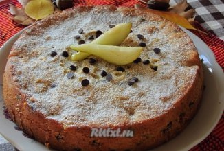 Пирог с грушами и шоколадом от m-shants