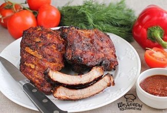 ЗАПЕЧЁННЫЕ СВИНЫЕ РЁБРЫШКИ 🍴